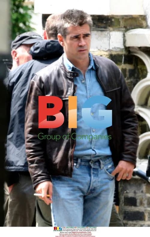 Colin Farrell films "London Boulevard" in West London