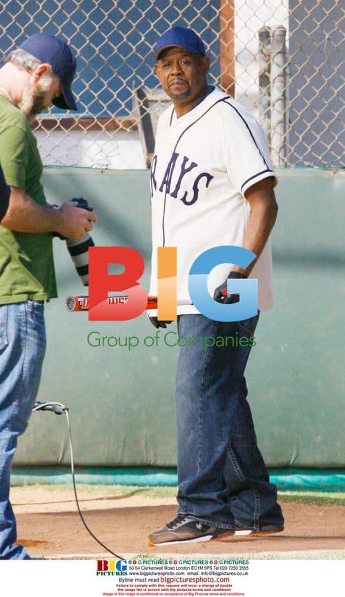 Forest Whitaker on "Family Wedding" set