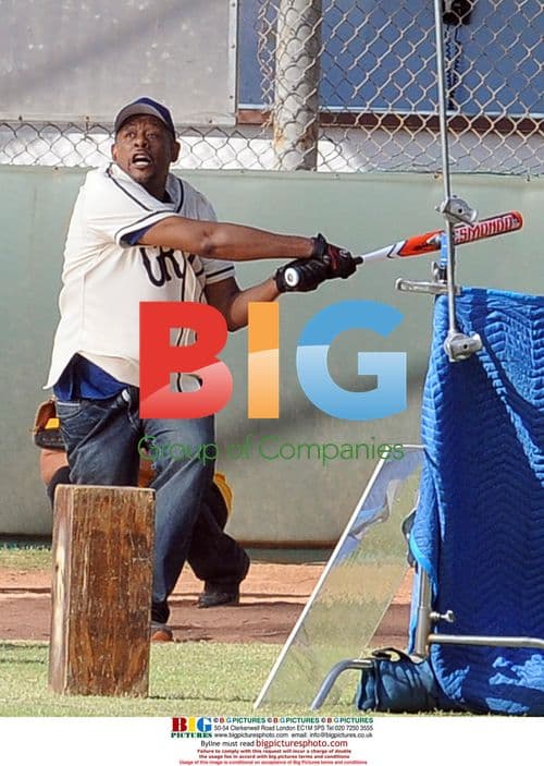 Forest Whitaker on the set of "Family Wedding"