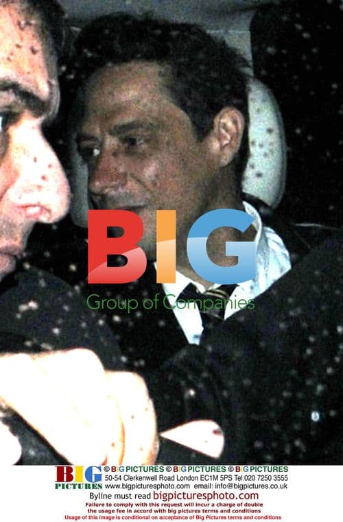 Jamie Hince from the Kills leaving Dorchester Hotel party