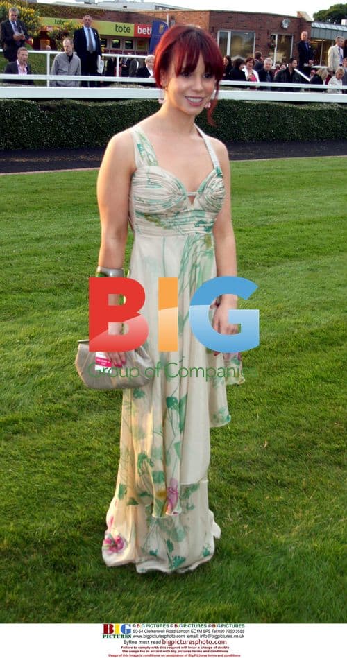 Hollyoaks cast at Chester races Ladies Night