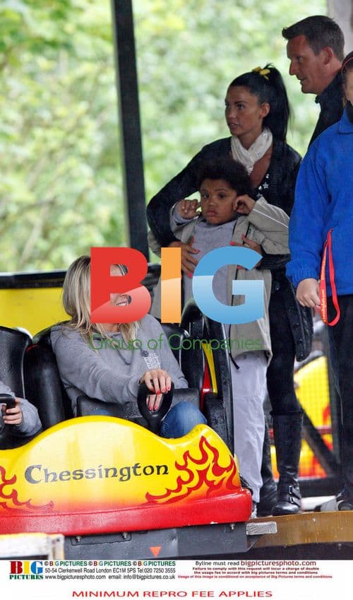 Katie Price and Kids at Chessington World of Adventures