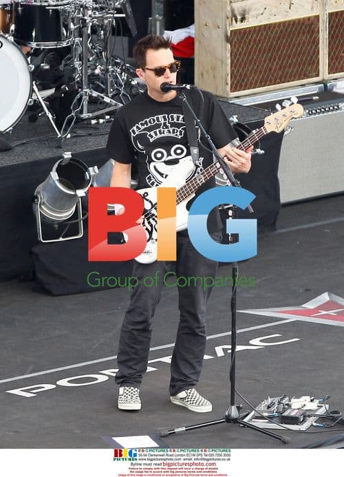 Mark Hoppus of Blink-182 Performs at Jimmy Kimmel Live