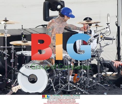 Travis Barker of Blink-182 Performs in L.A.