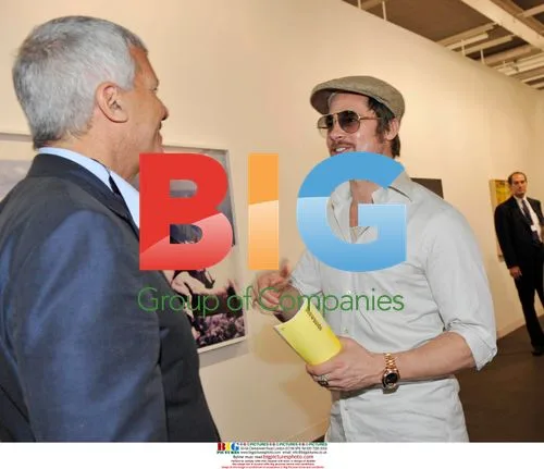 Brad Pitt at Art Basel 2009