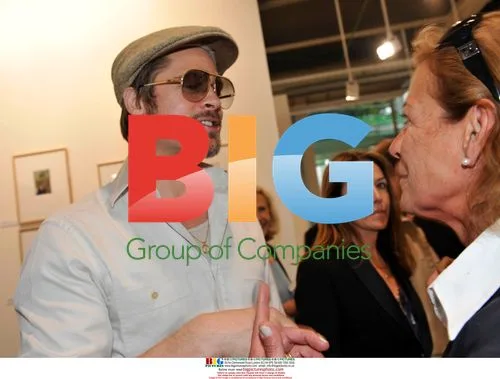 Brad Pitt at Art Basel in Switzerland