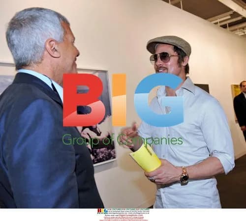 Brad Pitt at Art Basel Show in Switzerland