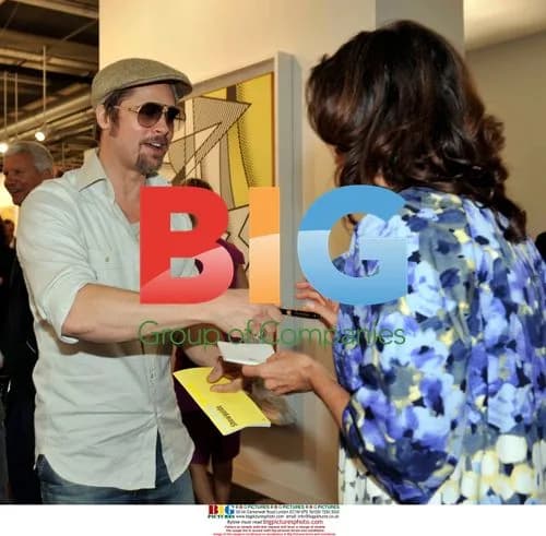 Brad Pitt at Art Basel in Basel, Switzerland