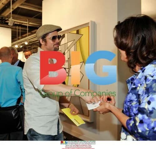 Brad Pitt at Art Basel in Switzerland