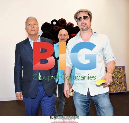Brad Pitt Attends Art Basel Show in Basel
