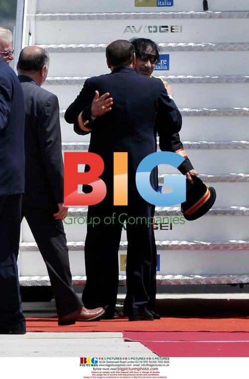 Gaddafi Arrives in Rome for Historic Visit