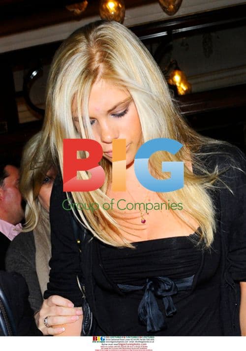 Chelsea Davy leaves London Palladium