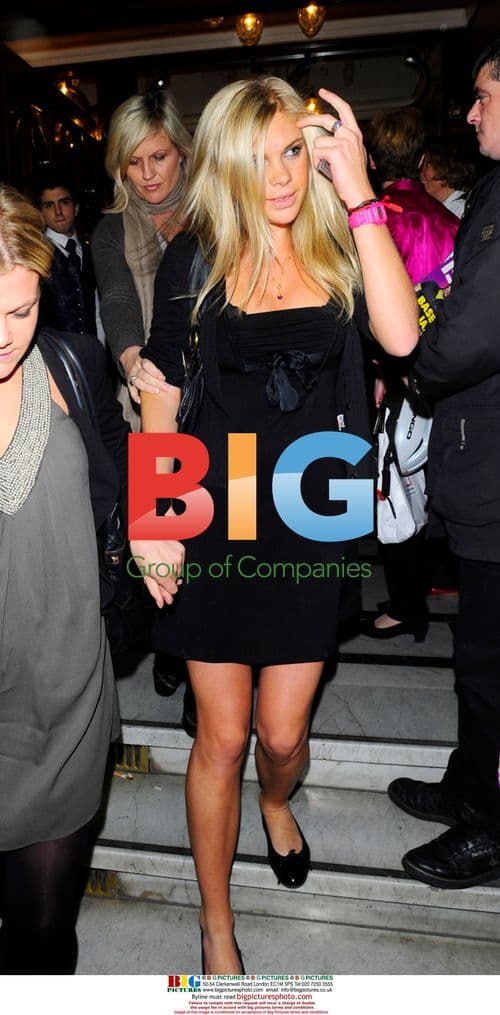 Chelsea Davy Leaving London Palladium