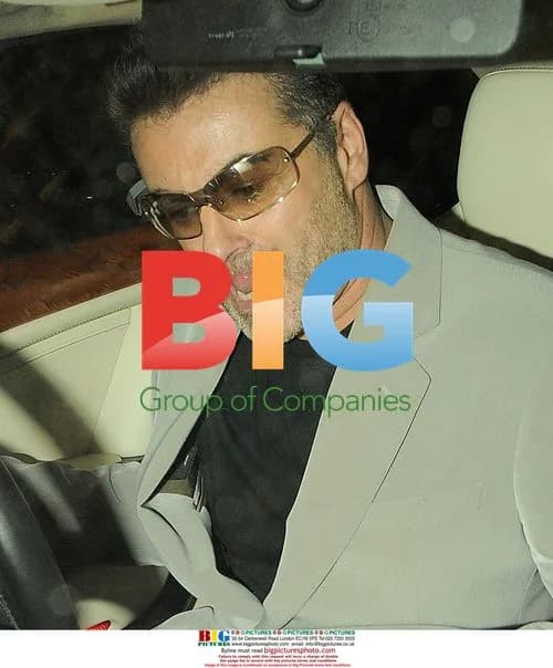 George Michael leaves Nobu with friend