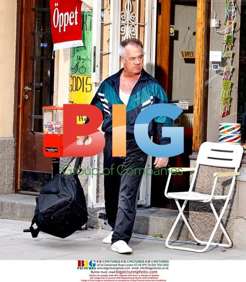 Tony Sirico films Aftonbladet commercial in Sweden