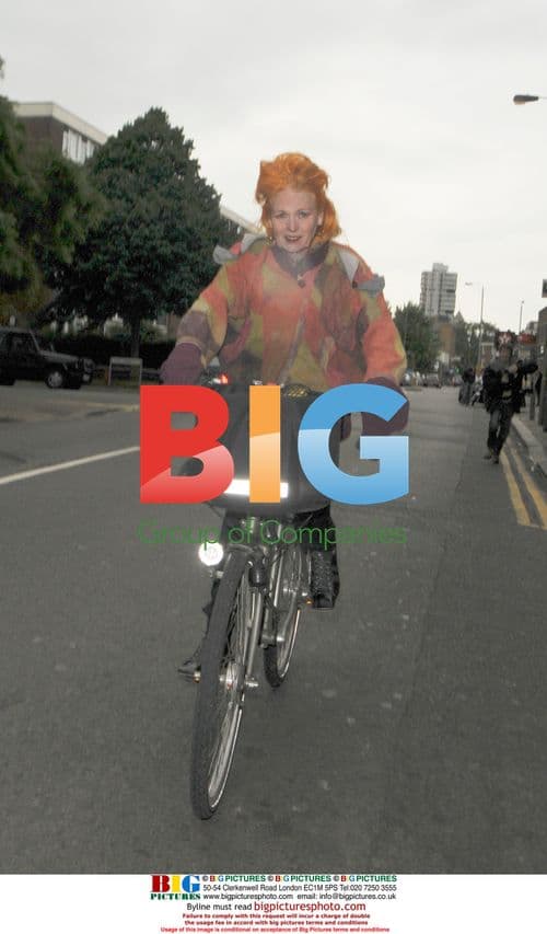 Vivien Westwood on Bike, London