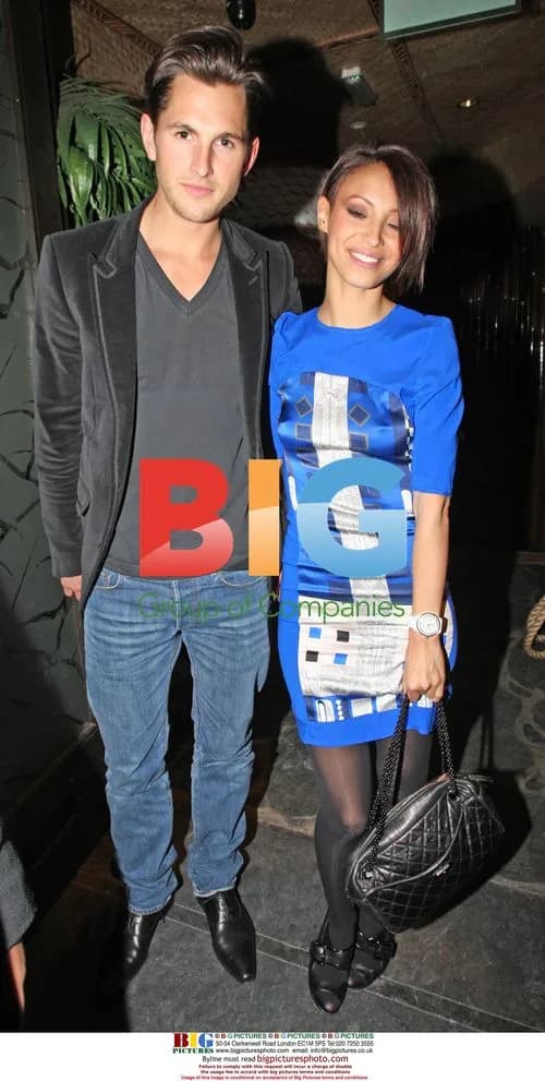 Amelle Berrabah leaves club with boyfriend