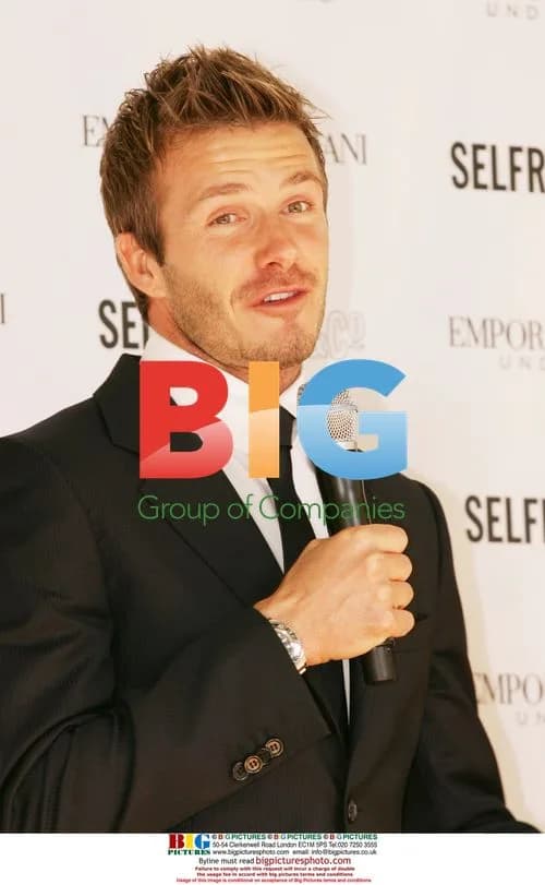 David Beckham Armani Underwear Photocall