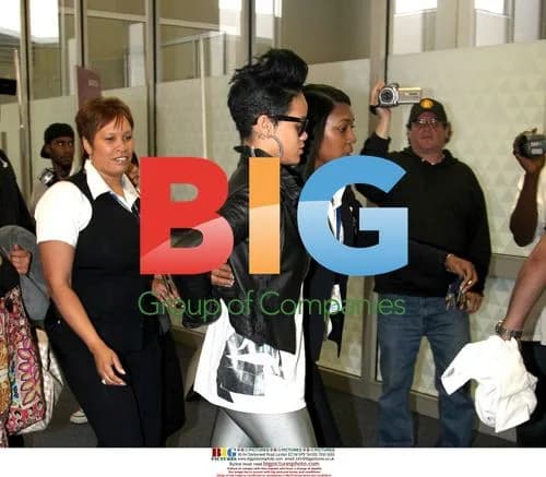 Rihanna arrives at JFK Airport