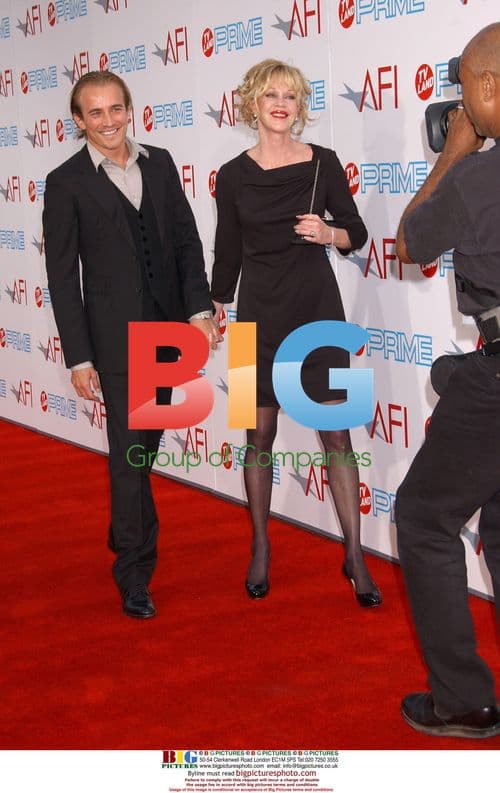 Melanie Griffith and son Jesse Johnson at AFI Awards