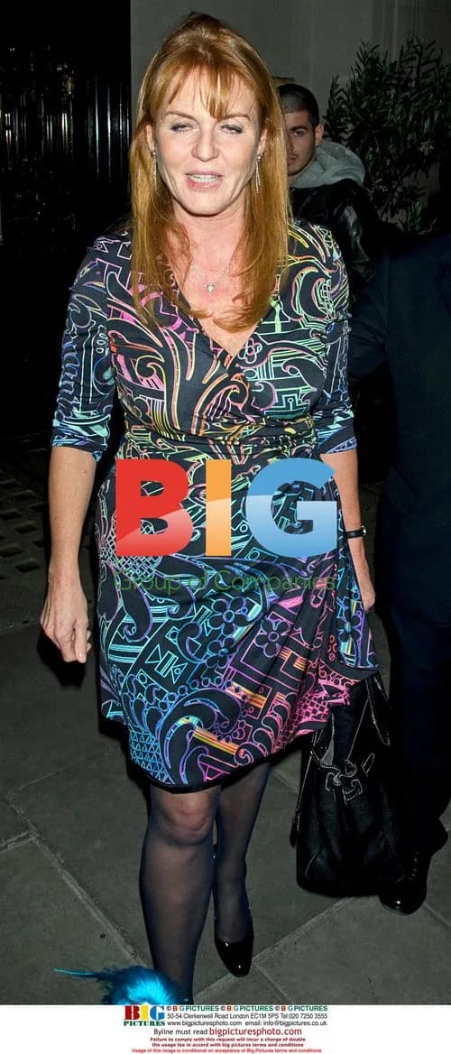 Princess Beatrice and Sarah Ferguson Leaving Scotts