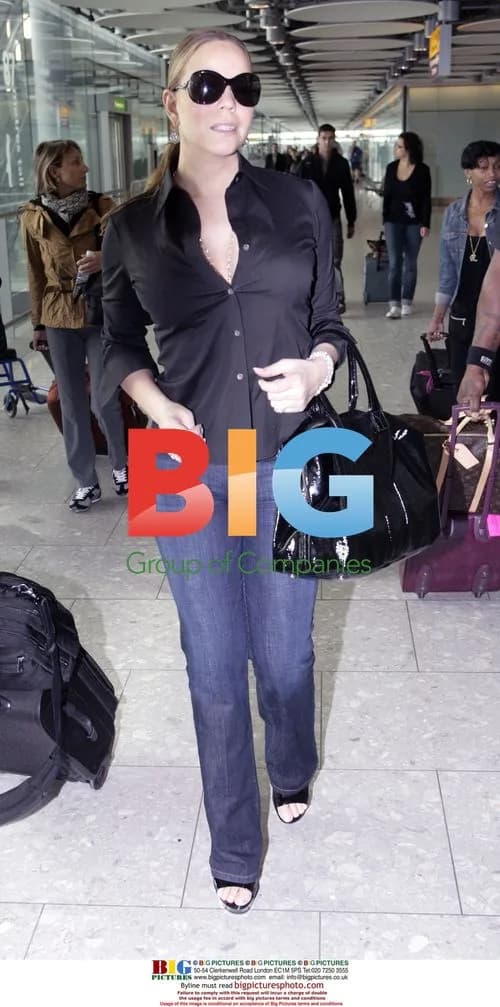 Mariah Carey Arrives in London with 23 Bags