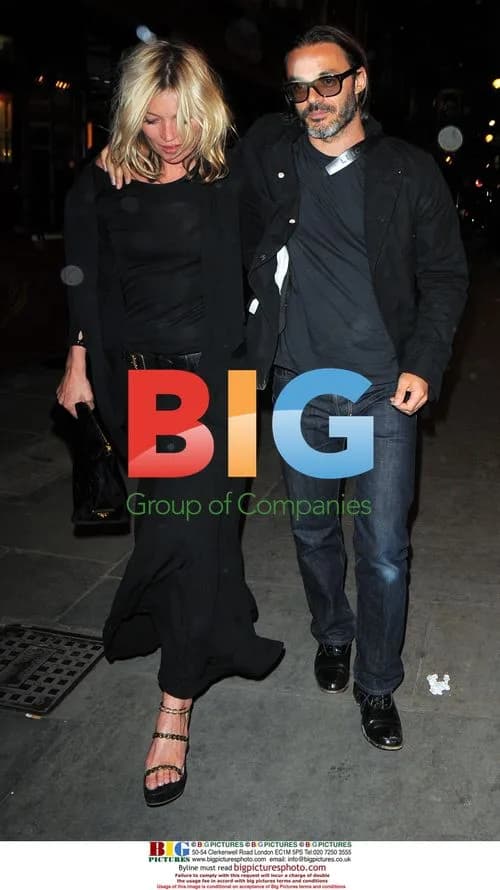 Kate Moss and Mario Sorrenti Leaving J Sheekey