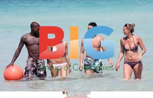 Jibril Cisse, Jude Littler, Samir Nasri, and Tatiana Golovin in Miami