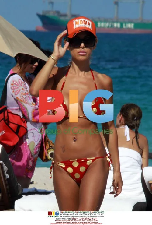 Playboy model Shauna Lamas on Miami Beach