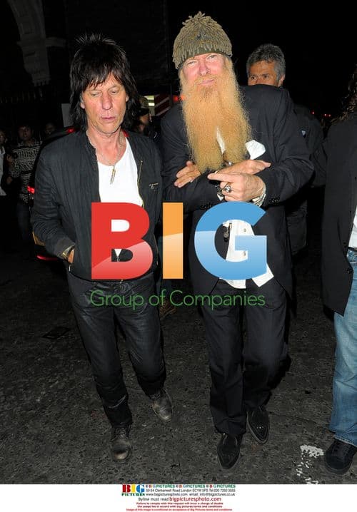Jeff Beck and Billy Gibbons Leaving Mojo Awards