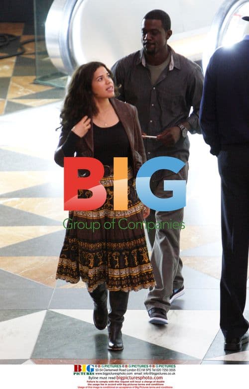 America Ferrera on Movie Set in LA