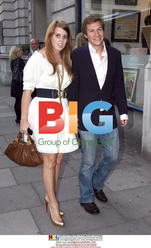 Princess Beatrice and Dave Clark arrive for fundraiser