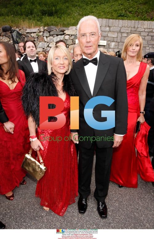 Franz Beckenbauer and wife Heidi attend Boris Becker's wedding