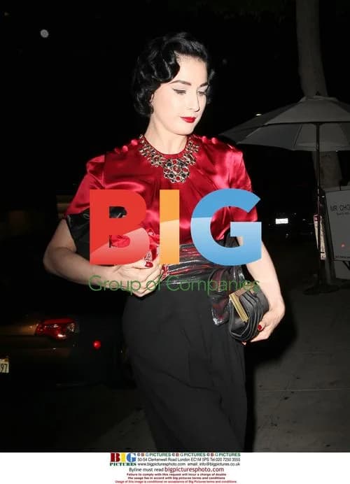 Dita Von Teese at Mr Chow in Beverly Hills