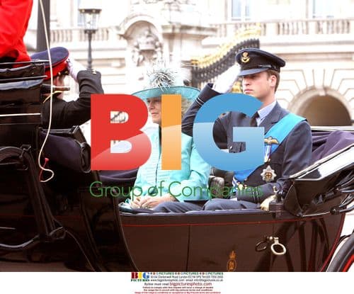 Queen Elizabeth II and Royal Family at Trooping the Colour