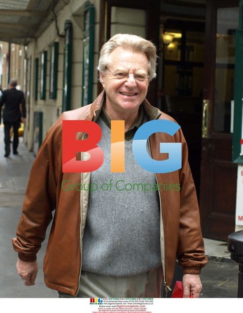 Jerry Springer walking in London's West End