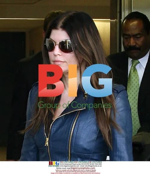 Fergie Arrives at LAX Airport