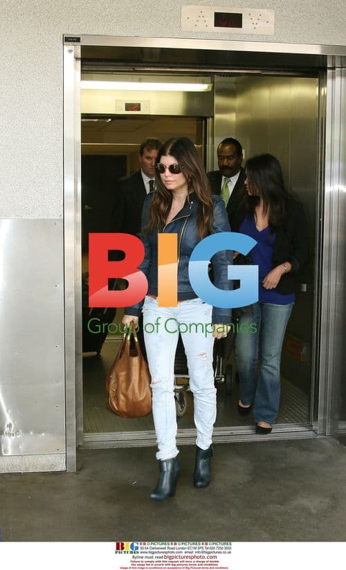 Fergie arrives at LAX Airport