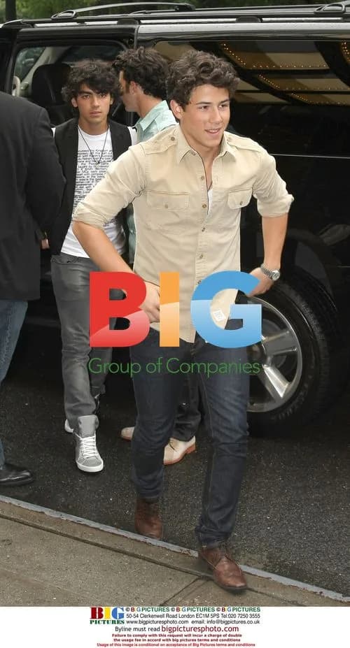 The Jonas Brothers Arrive at NYC Hotel