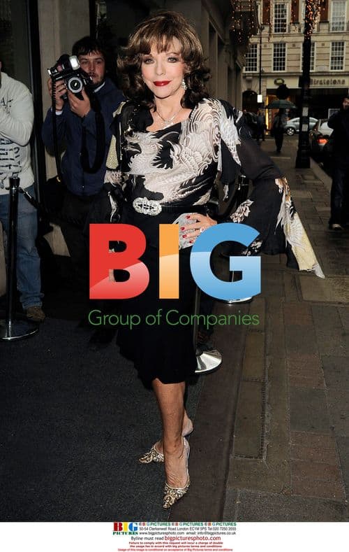 Joan Collins at Banksy's 'Coming For Dinner' Party