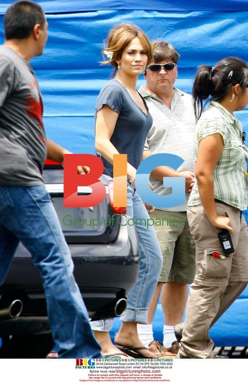 Jennifer Lopez filming "The Back-up Plan"