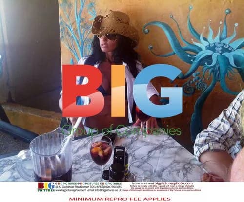Jordan aka Katie Price on break in Spain