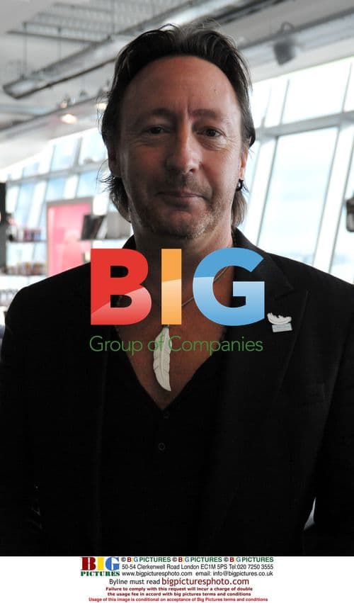 Julian and Cynthia Lennon launch 'White Feather' exhibition