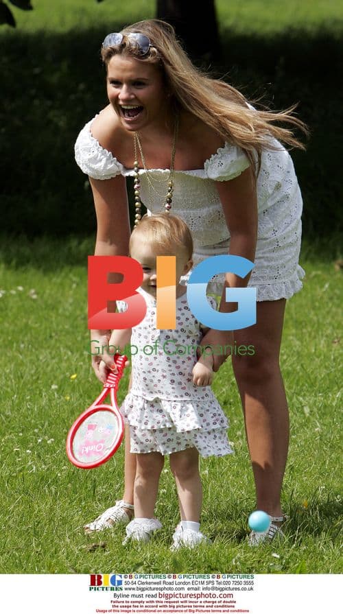 Kerry Katona with children and nannies