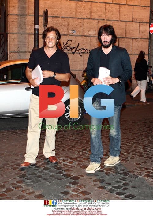 Keanu Reeves has dinner with director Gabriele Muccino
