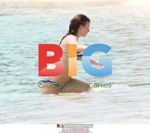 Coleen Rooney Relaxing in Caribbean