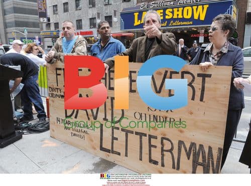 Protesters Demand Letterman Firing