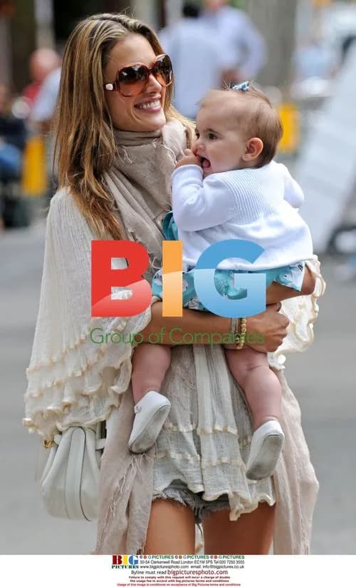 Alessandra Ambrosio with daughter Anja