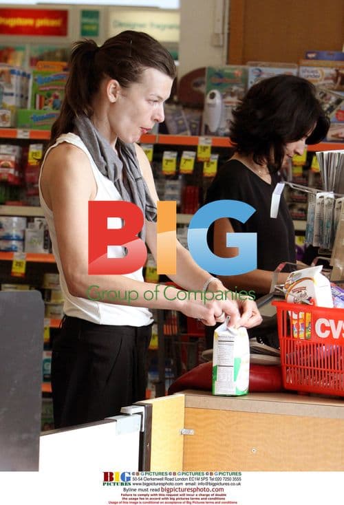 Mila Jovovich Shopping in Beverly Hills