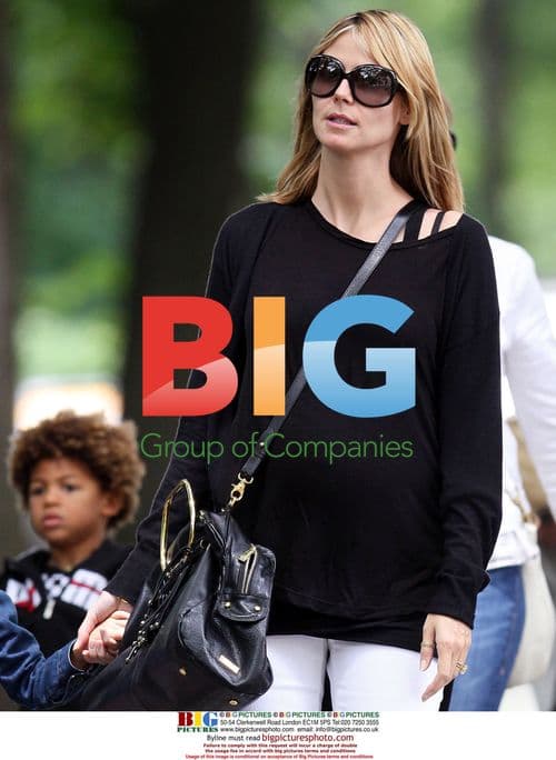 Heidi Klum and family in Central Park